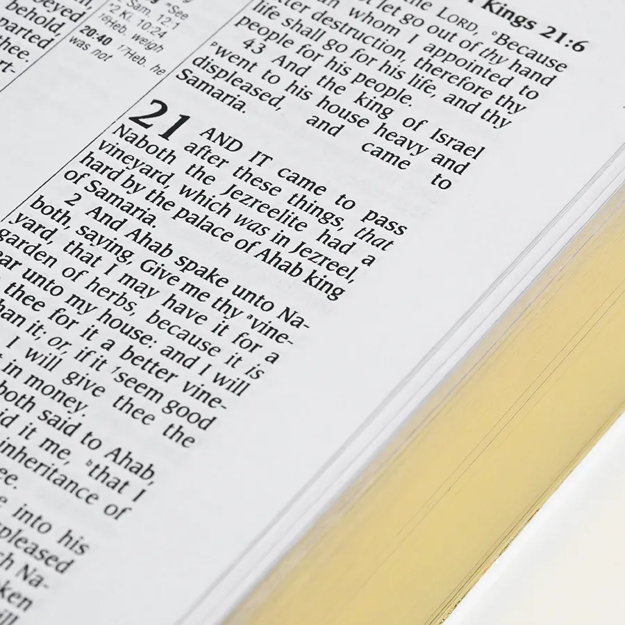Bible book block with gilded page edges