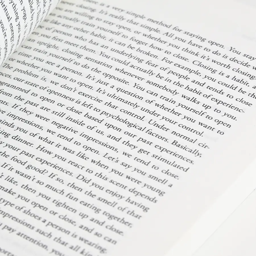 Printed covers showing consistent color from copy to copy