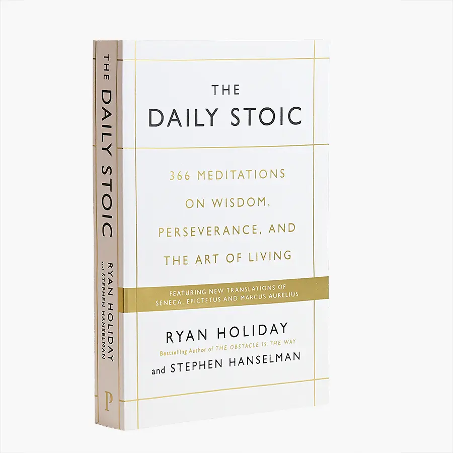 White cover with fine gold foil grid titling